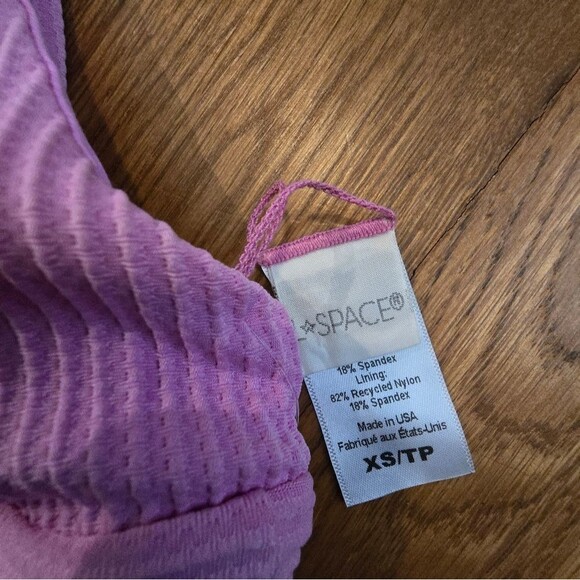 L*Space Bikini Top Wisteria Ribbed Sz XS - Picture 2 of 4